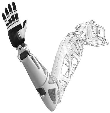 High-precision bionics design and mechanical prosthetic component modeling